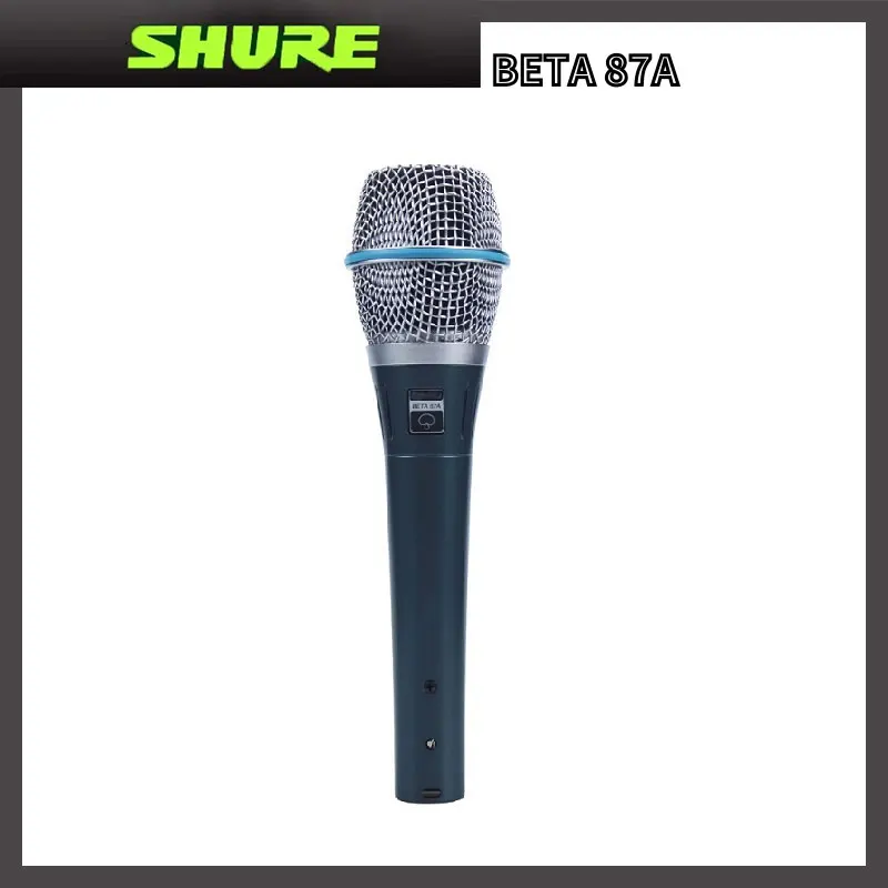 

Оригинальный Shure Beta87a динамический проводной профессиональный ручной суперкардиоидный конденсаторный микрофон высокое качество вокальны...