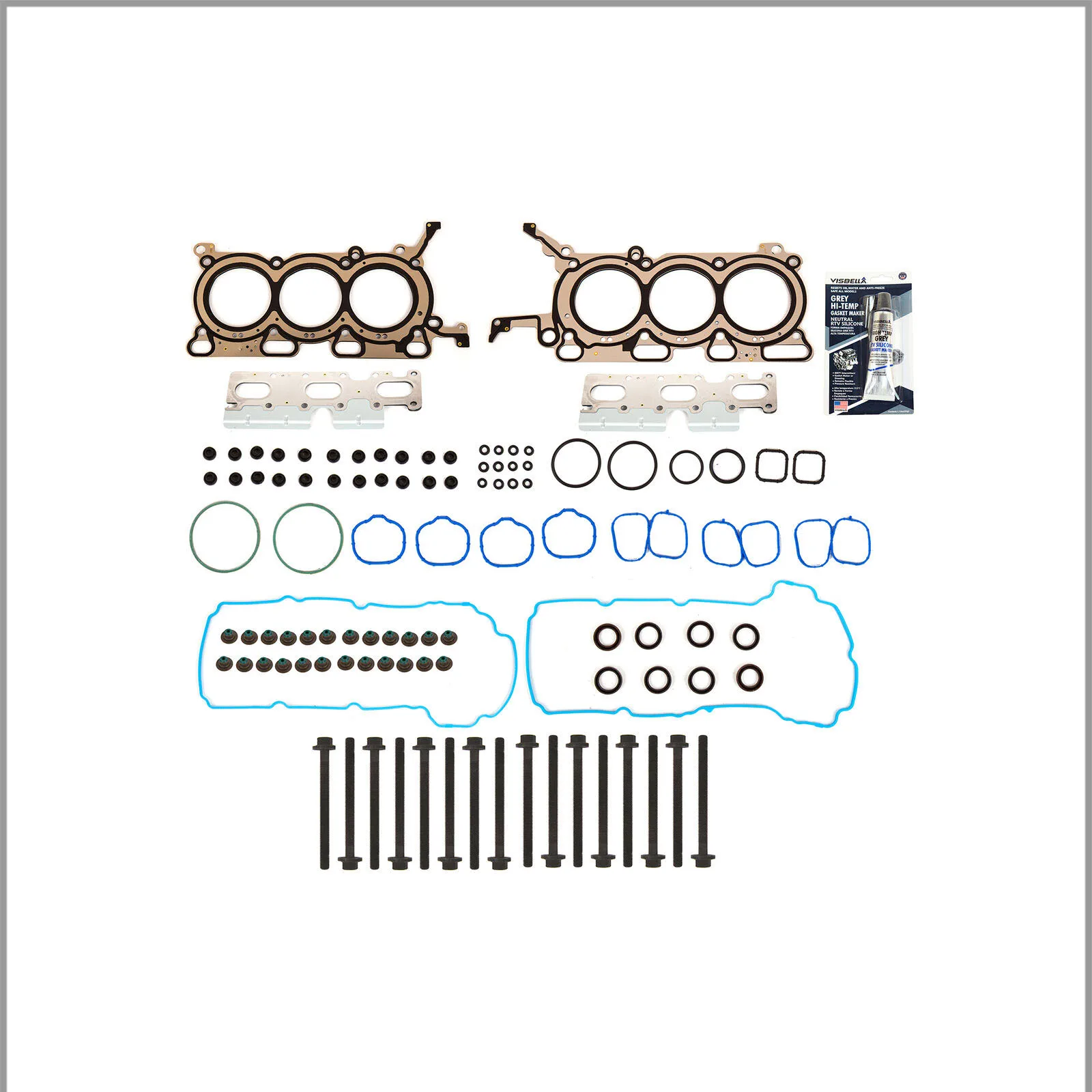 

Head Gasket Bolts Set Fits 09-12 Ford Edge Flex Lincoln MKS MKZ 3.5L DOHC 24v