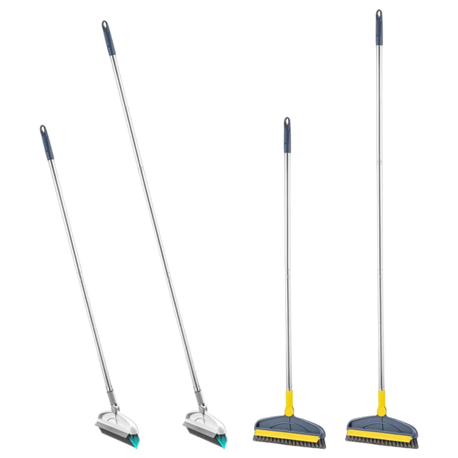 

2 in 1 Floor Scrub Brush, with Long Handle Cleaning Brushes Grout Scrubber Tool Cleaning Tile Brush