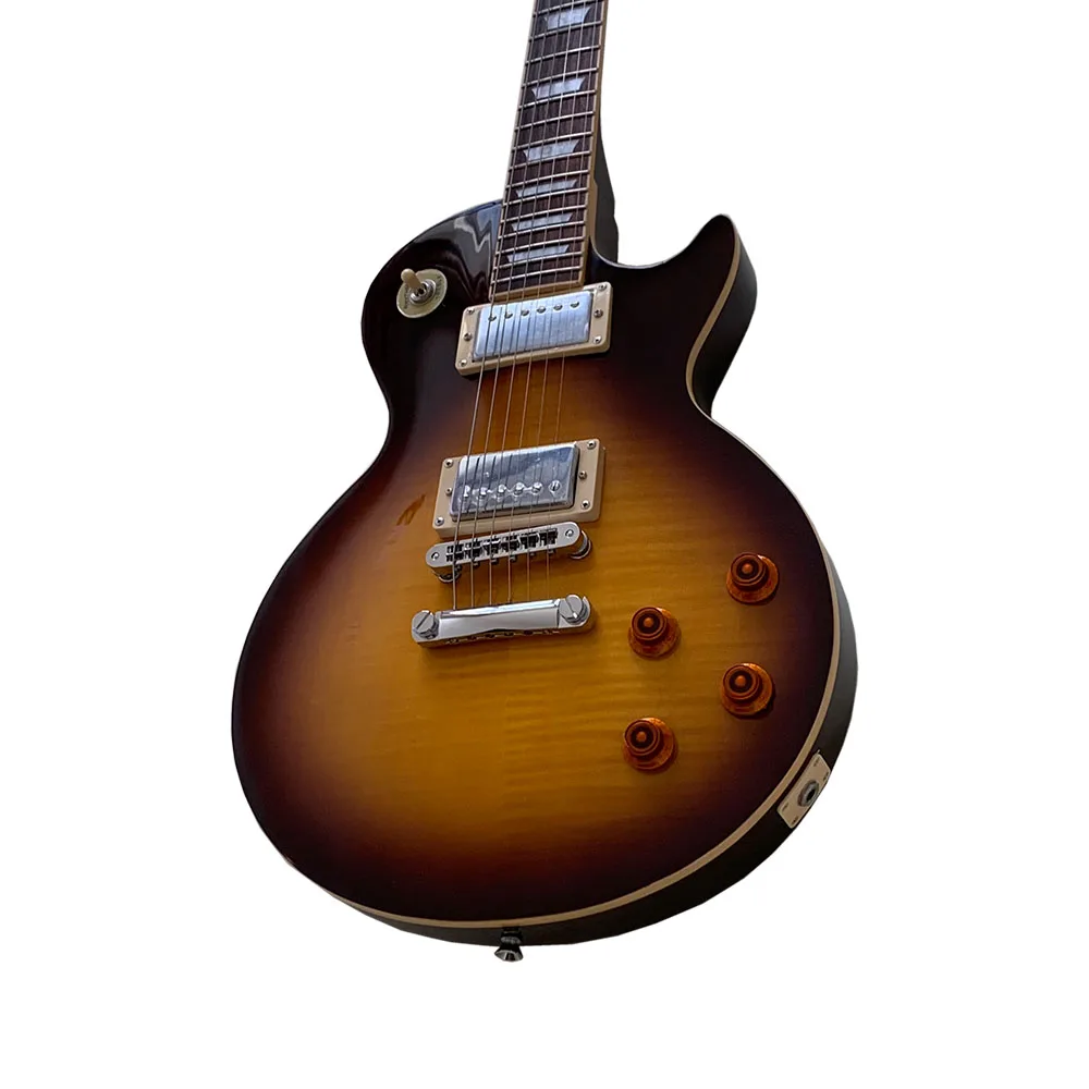 

Electric Guitar Vintage LP 6 Strings Tobacco Sunburst Chrome Pickups Mahogany Body Rosewood Fingerboard