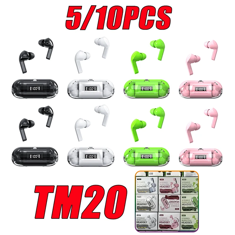 

TWS-наушники TM20 с поддержкой Bluetooth, 5/10 шт.