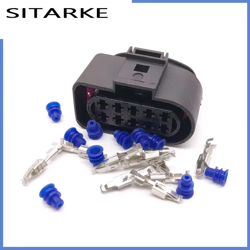 1-set-10-pin-35mm-auto-waterproof-connector-1j0973735-temp-sensor-plug-deflation-valve-halogen-headlight-plug-6r0973735