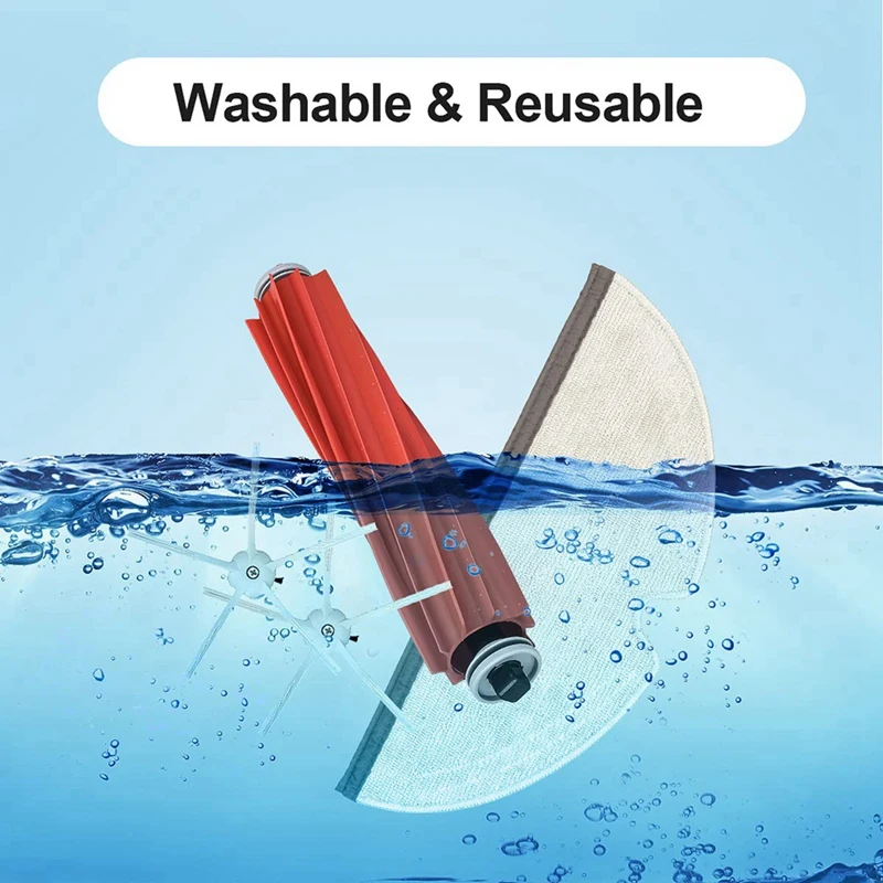 Запчасти для пылесоса Roborock Q7 Q7max + T8 сменные детали основная и боковая щетки