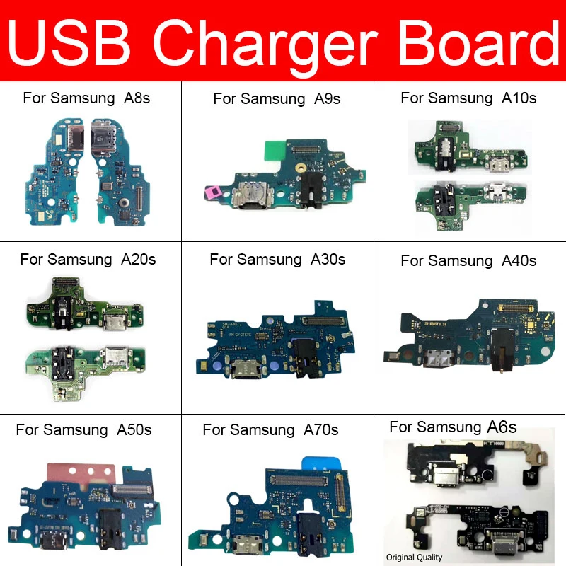

USB зарядное устройство док-плата для Samsung Galaxy A8s A9s A10s A20s A30s A40s A50s A70s USB зарядка Разъем Порт плата замена