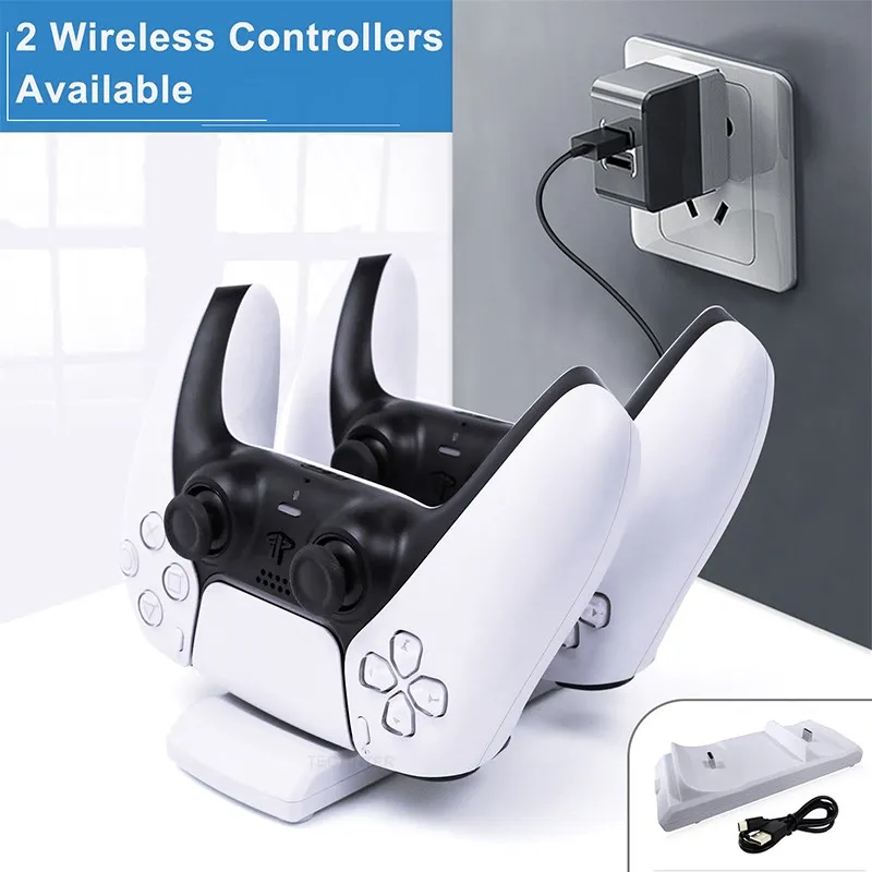 

Dual Fast Charger for PS5 Wireless Controller Charging Dock Station USB Type-C for Sony PS5 Joystick Gamepad Accessories