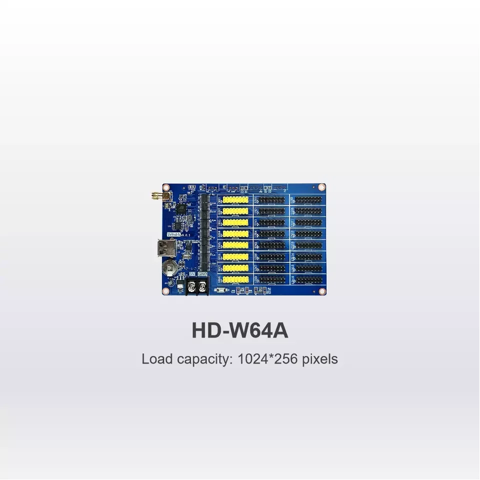 

Светодиодная одноцветная и двухцветная карта управления Huidu HD-W64A, беспроводные и USB-порты, экран дисплея светодиодный светодиодная система ...