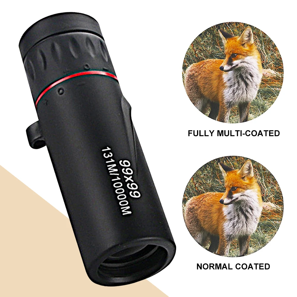 

99x99 High Magnification HD Monocular Telescope Low Light Night Vision Non-infrared Pocket Monocular For Travel Hunting