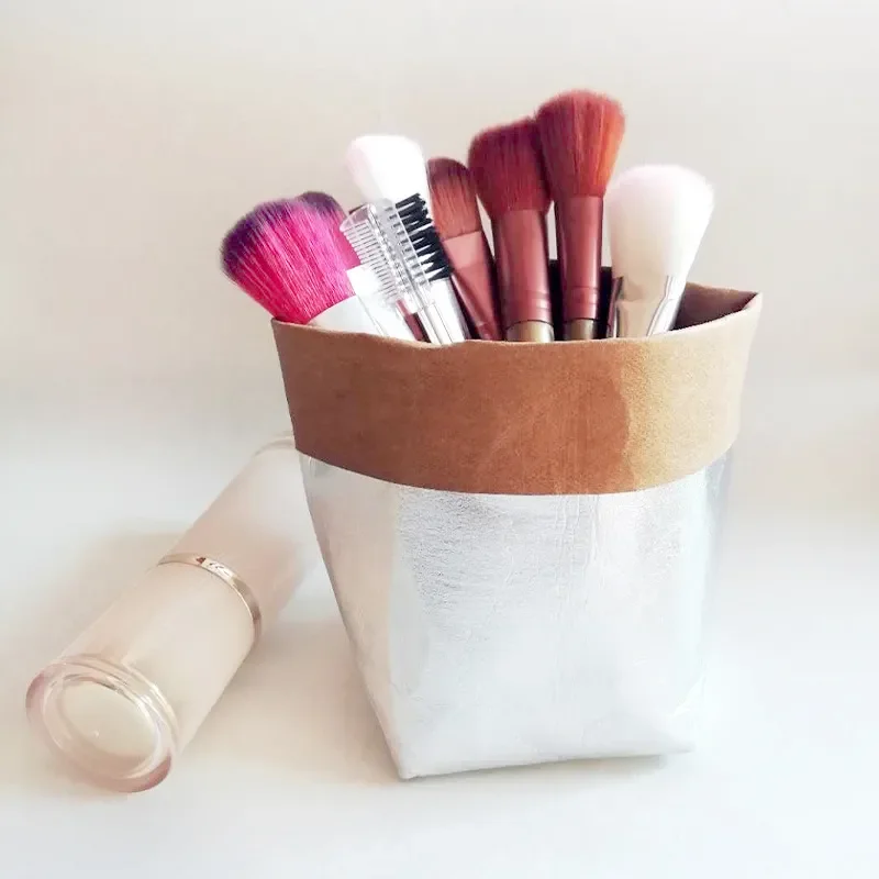 

Сумка аксессуары для украшения дома Многофункциональный Моющийся крафт суккулент маленький цветок Кисть для макияжа холодильник для хран...