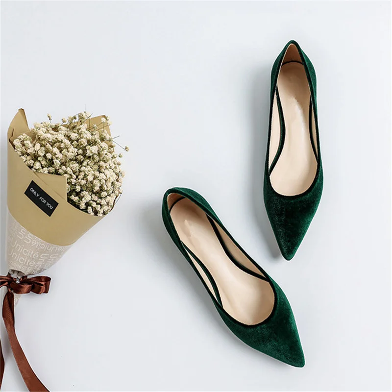 

Alo cnc 2022 New Spring Fine Heel Suede Pointed Toe Cat Eye Hundred with Solid Color High Heels