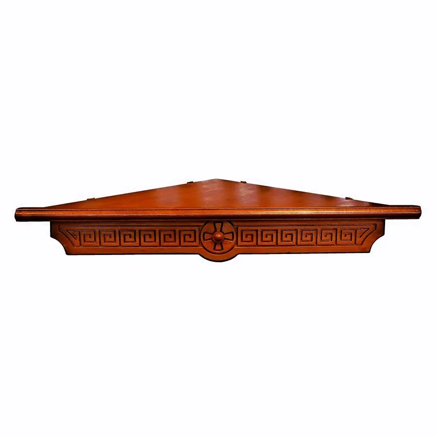 Shelf for icons 1 ярусная corner Greek color Cherry reach фронтона 65 cm shelf |