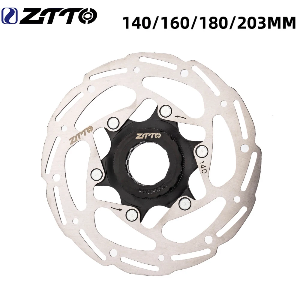

ZTTO Bicycle Brake Center Disc Lock Rotors 203 180 160 140mm High Strength Steel 1.8mm thickness Fit Any Pads For MTB Road Bike