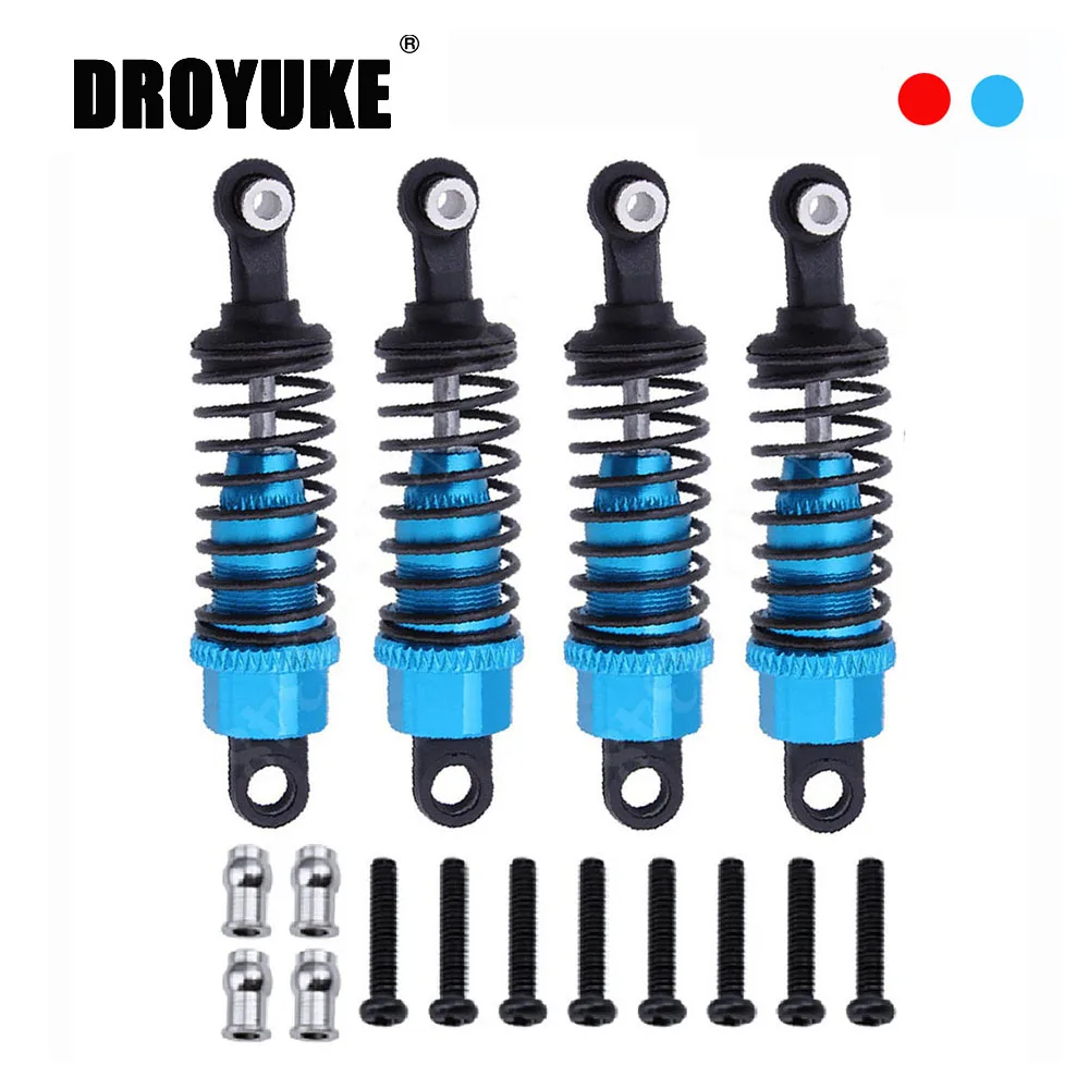 

Droyuke 4 шт. алюминиевый амортизатор в сборе для замены, для 1/18 WLtoys A959 RC автомобиля A969 A979 K929 A949-55 Запчасти для обновления