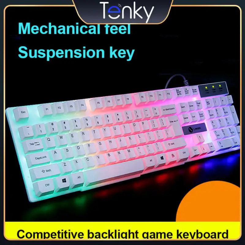 

Computer Keyboard Ergonomics Portable Colorful Keyboard Backlit 104 Keys Laptop Accessories Gaming Keyboard Colorful Keyboard