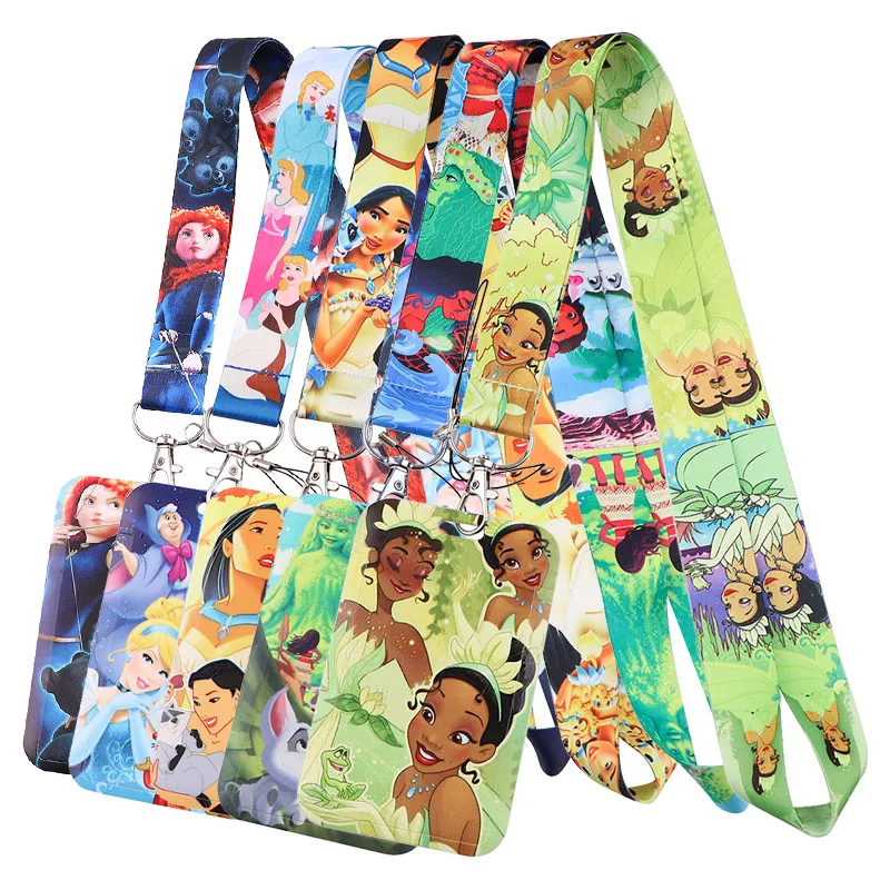 Милый мультяшный шнурок A3459 на шею в стиле принцессы для ключей брелок держатель