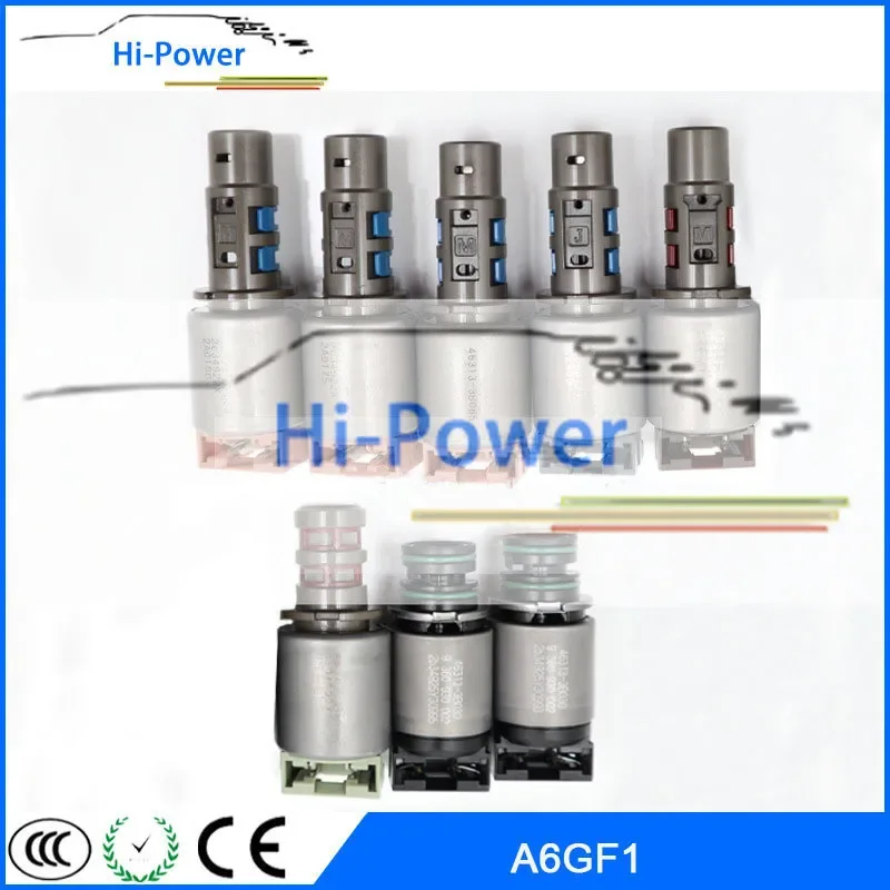 Автоматические соленоиды коробки передач A6GF1 8 шт./комплект 46313-3B075 46313-3B065 46313-3B073