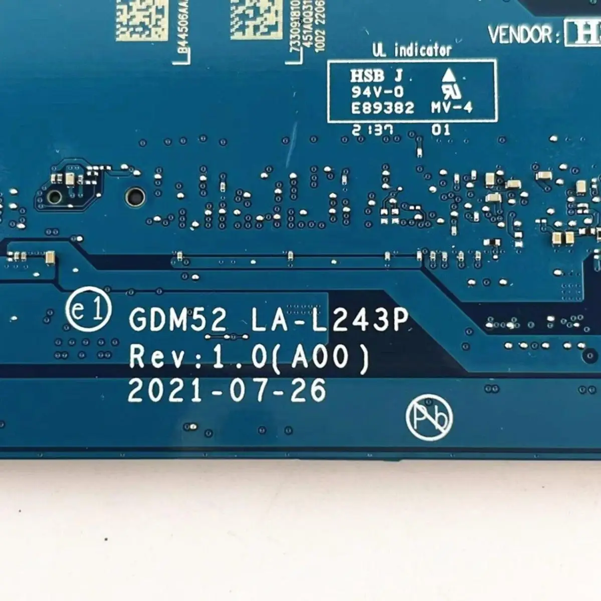 03P9HH GDM52 LA-L243P для основной платы Dell Inspiron 15 3511 3510