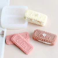 sandwich biscuit mold aromatherapy candle silicone simulation candle diy gypsum home baking cake decoration tool accessories