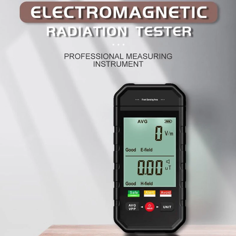 

Electromagnetic Field Radiation Detector Electric Magnetic Field EMF Meter Large LCD Screen Electrical Instrument