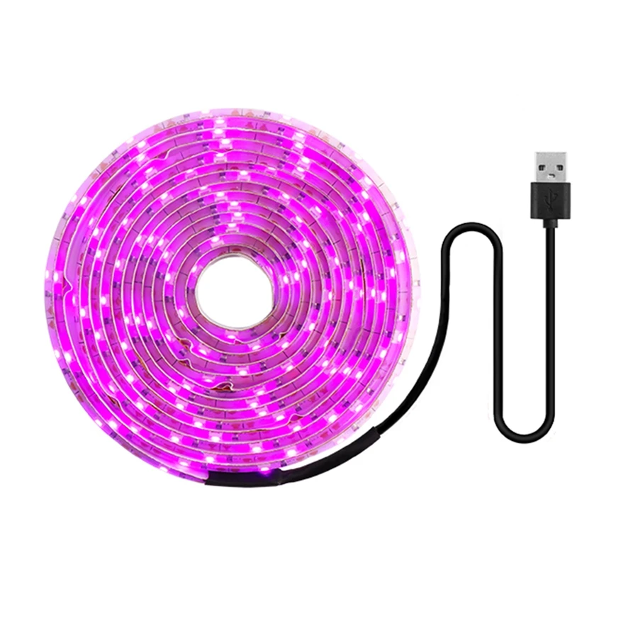 

LED Grow Light Full Spectrum 5V USB Grow Light Strip 2835 LED Phyto Lamps for Plants Greenhouse Hydroponic Growing 100cm