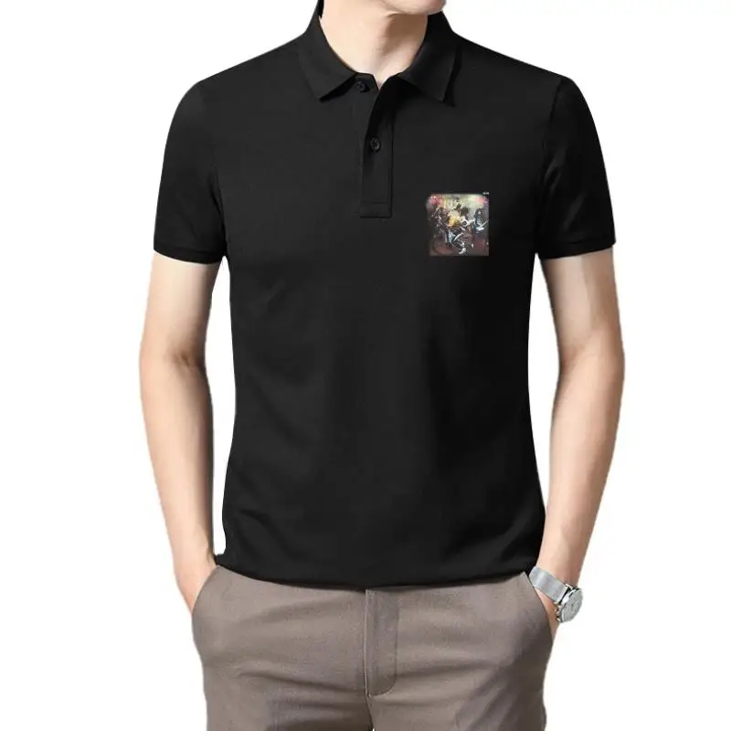 Golf wear men KISS Heavy Metal Band Alive 1975 Album Record Cover  -2X top 844355068625 polo t shirt for men