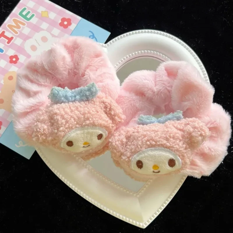 

Sanrio Kawaii My Melody Anime Cartoon Hair Loop Plush Doll Accessories Exquisite Student Children Young Girl Birthday Gift Cute