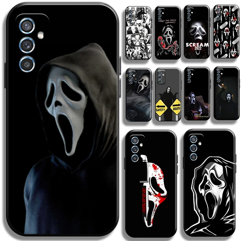 

Ghostface Horror Scream Art Pattern For Samsung Galaxy M10 M11 M12 M20 M22 M30 M30S M31 M31S M32 M51 M52 5G Phone Case Funda