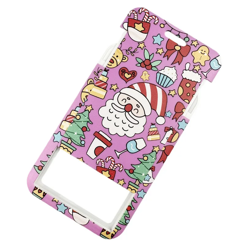 Розовый отец Рождественский брелок на шею ожерелье лямки ленты аниме мультяшный