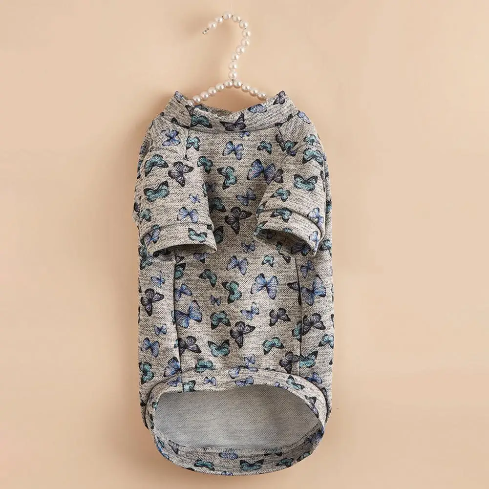 

Футболка для питомца Привлекательный костюм для питомца средний рукав бабочка костюм для питомца