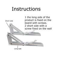 2pcs campervan folding bracket stainless steel table shelf motorhome caravan white finish extension interior accessories