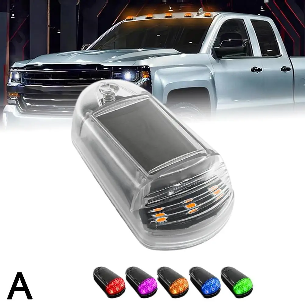 Горячие солнечные фонари для кабины без перфорации 7 цветов солнечный грузовик