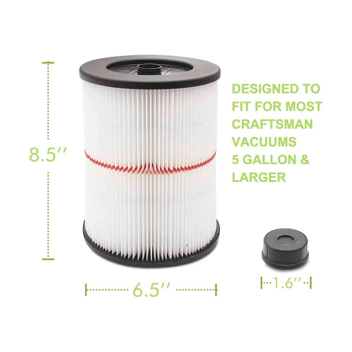 Filter for Shop Vac Air Filter, Replacement for Craftsman We