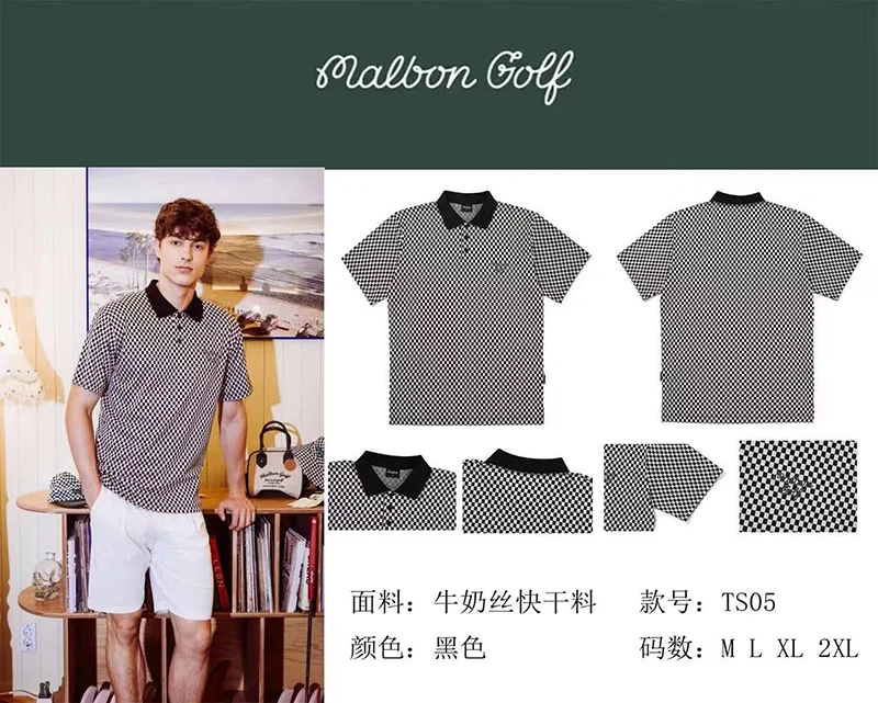 

Рубашка для гольфа, новинка 2023, Мужской Топ, Летняя Повседневная дышащая рубашка с коротким рукавом TS05