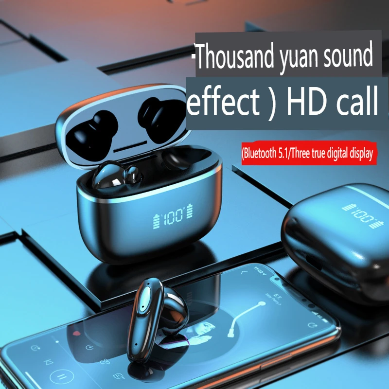 

Новинка 2022, Bluetooth-гарнитура, Беспроводные стереонаушники 5,0, Bluetooth-наушники-вкладыши, гарнитура для громкой связи, бинауральная гарнитура дл...