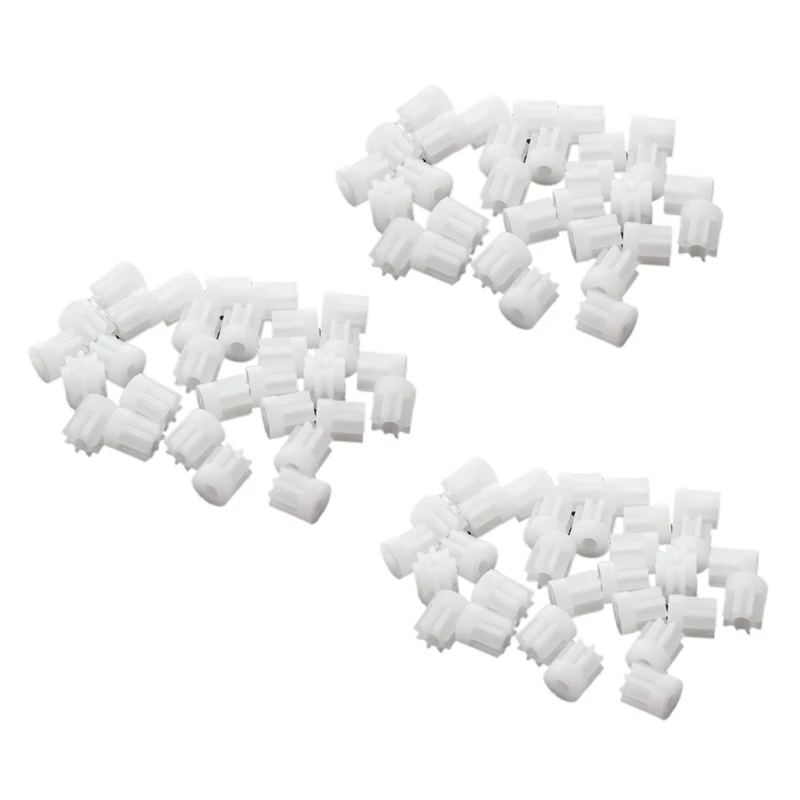 

90Pcs 0.5 Modulus 8 Teeth Plastic Gear Cog For 2Mm Toy Car Motor Shaft
