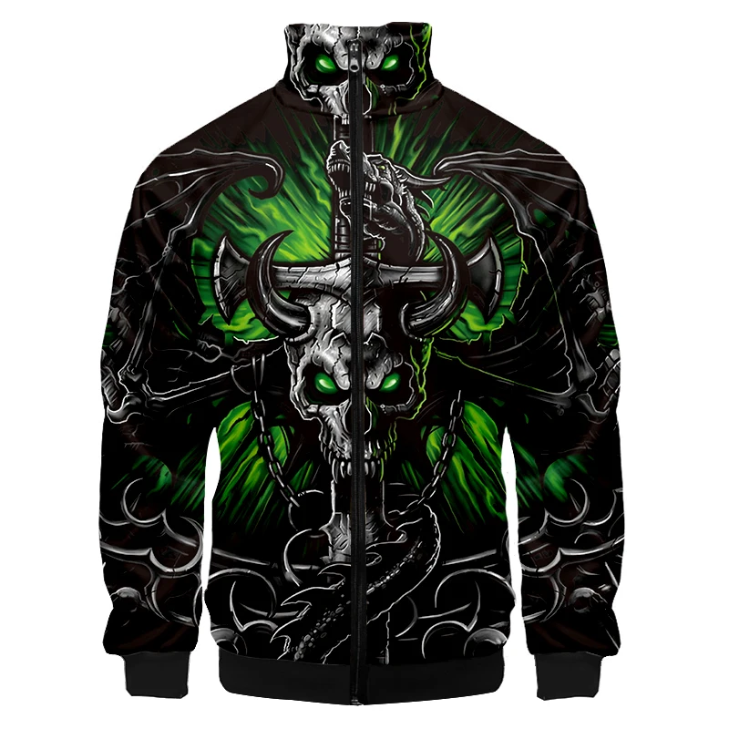 

New 2021 3D Harajuku Skeleton Dragon Hoodies Men Fashion Casual Men Hoodie Costume Streetwear Sweatshirt Zipper Top Jacket 4XL