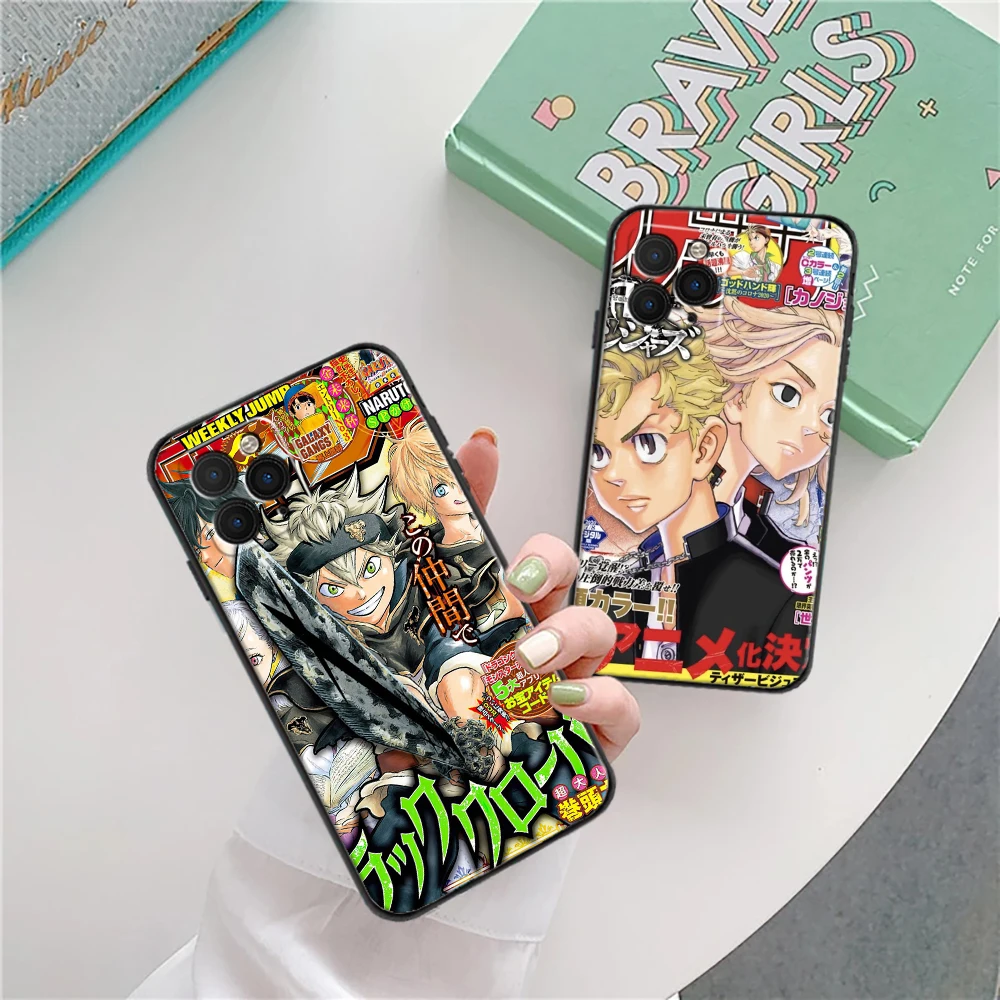 

Hot Anime Poster Phone Case For iPhone 6 7 8 6S Plus X XR XS 11 12 13 Pro MAX Mini SE 2020 Soft Funda Cartoon Japan Back Cover