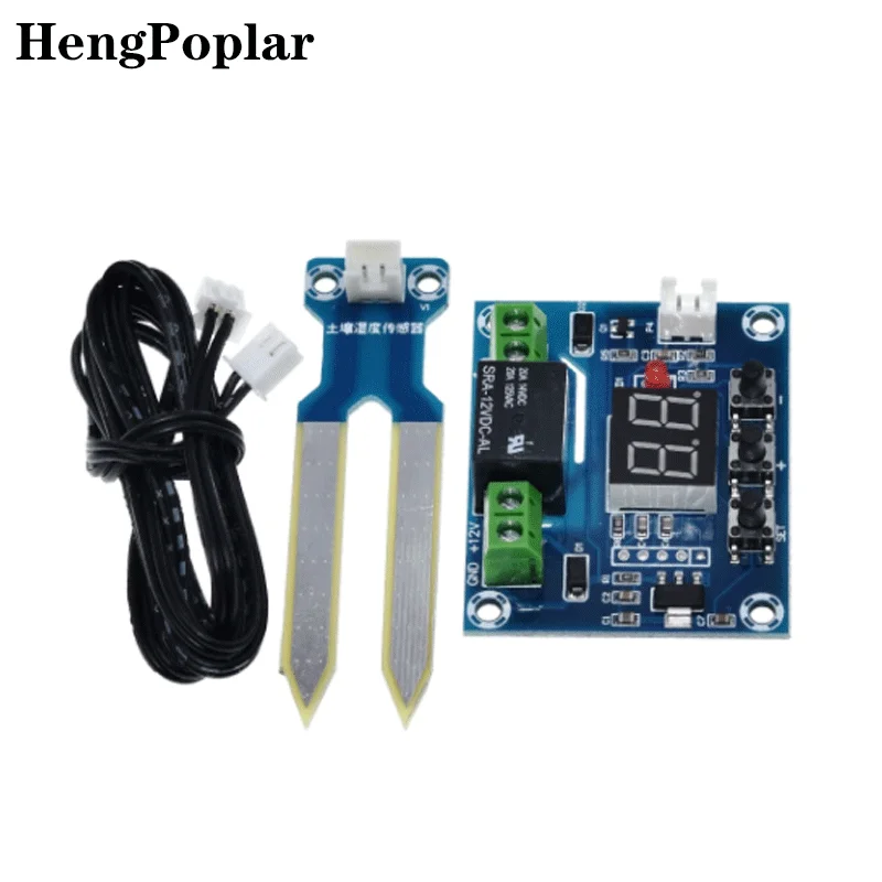 

XH-M214 Humidity Controller Soil Sensor Module 20-99%RH Automatic Control Irrigation Computer System Red Digital Display Module