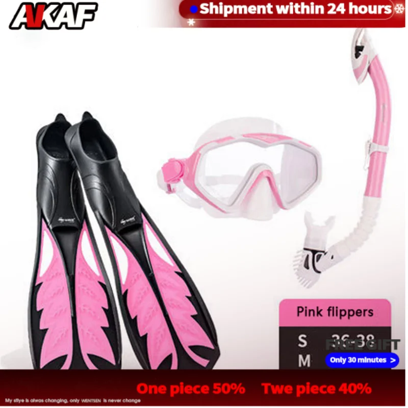 

Swimming Flippers Diving Fins Snorkeling Goggles Dive Snorkel Equipment Scuba Diving Swimming Fins Set Adult Flippers Underwater