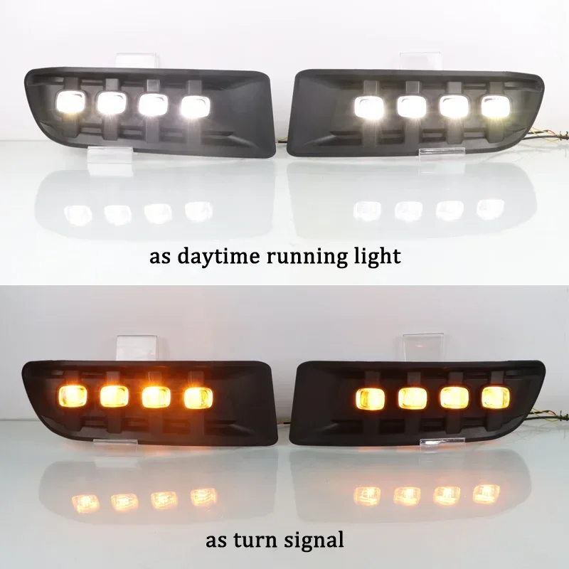 Автомобильные дневные ходовые огни для Toyota Prado 120 FJ120 2003-2009 12 В светодиодные фары