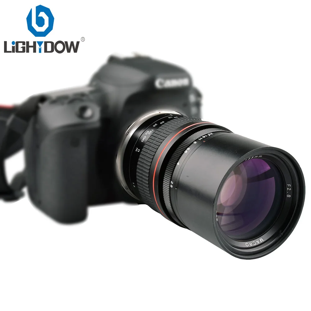 Телеобъектив Lighdow 135 мм F2.8 для зеркальных камер Canon EOS 1300D 6D 6DII 7DII 77D 760D 800D 60D 70D 80D 5DIV 5diii Nikon