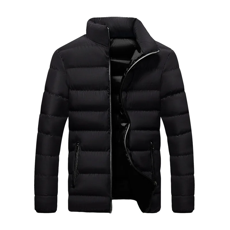 

Autumn Winter New Down Padded Men's Jacket Casual All-match Trend Padded Jacket Men Trench Coat Fashion stand Collar Parka Coat