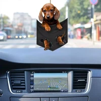 cute car balloon puppy pocket pendant dog puppy hanging decoration automobiles rearview ornament styling auto interior mirr k3c4