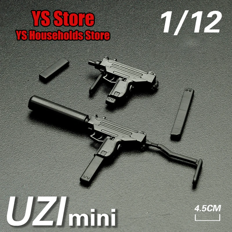 1 шт. 1/12 UZI мини-солдат оружие статическая модель игрушки спецназ человек солдат