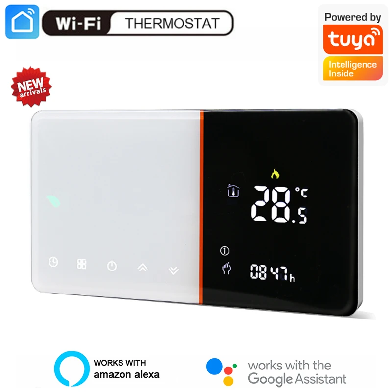 

WiFi Smart Thermostat Temperature Controller For Water/Electric Floor Heating Water/Gas Boiler Works With Alexa Google Home