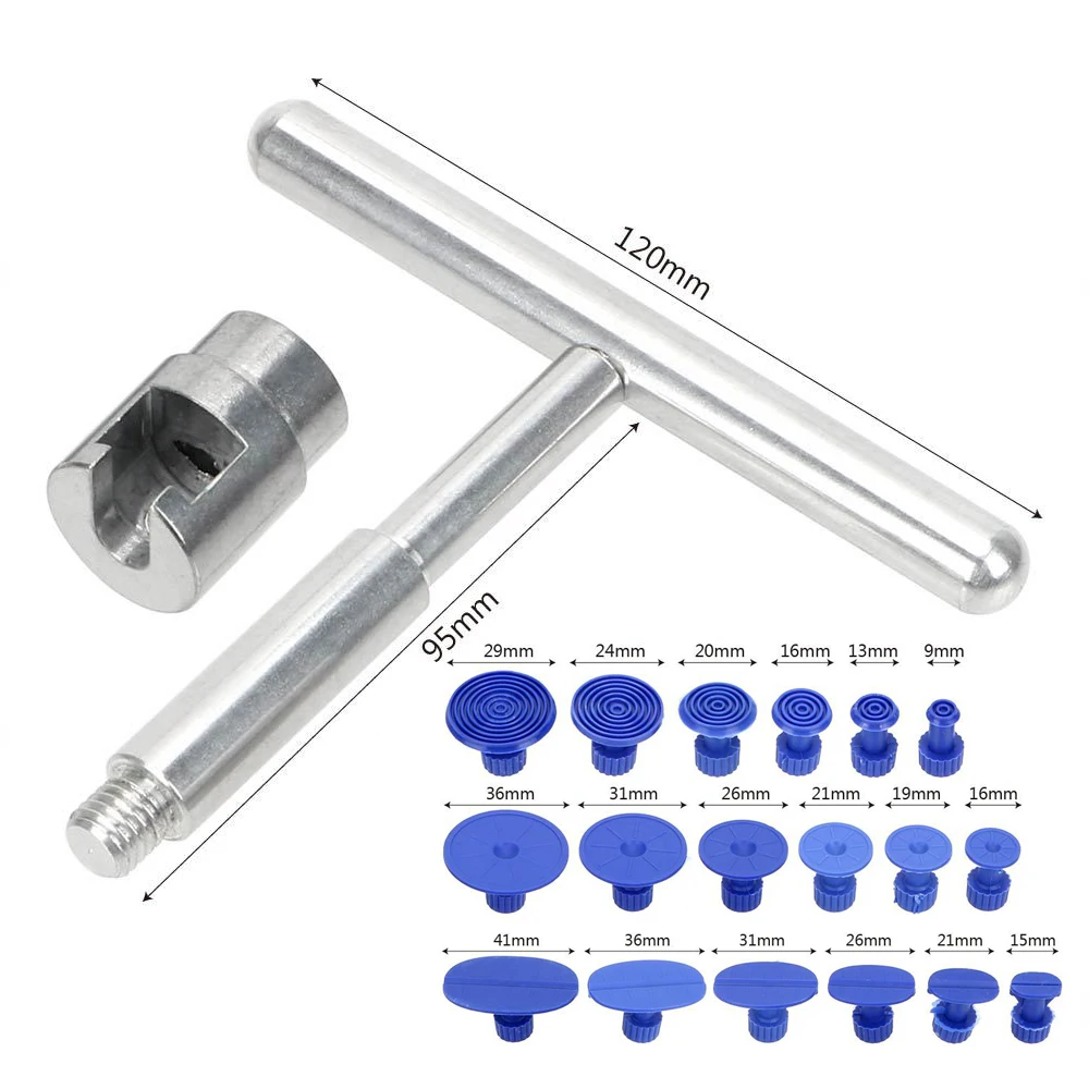 

Universal Metal Car Dent Repair Tools Auto Body Repair Dent Puller Tool Kit Slide Hammer Reverse Hammer Glue +18pcs Glue Puller