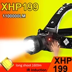 Супер мощный яркий светодиодный налобный фонарь XHP199, перезаряжаемый налобный фонарь XHP160, налобный фонарь высокой мощности, налобный фонарь 18650, налобный фонарь для рыбалки