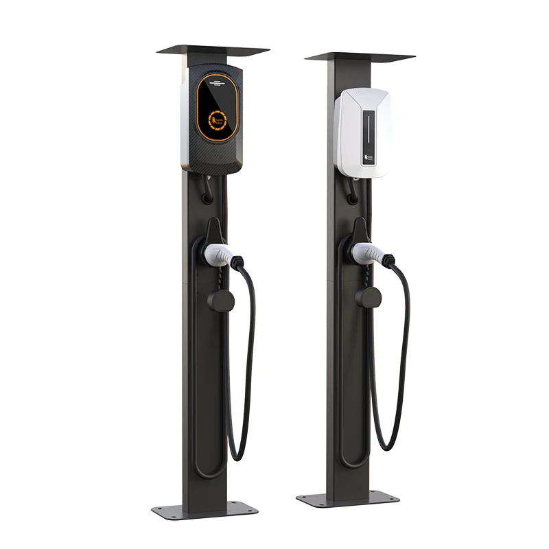 Feyree Stazione Di Ricarica Per Veicoli Elettrici Palo Palo Verticale Montato A Parete Per Caricatore Wallbox Type1 Type2