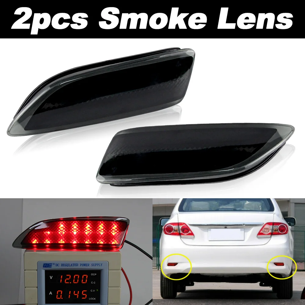 

2шт для Lexus CT 200h CT200h ​ 2011-2015 для Toyota Corolla 2011-2013 светодиодный отражатель бампера, задний противотуманный фонарь, стоп-сигнал