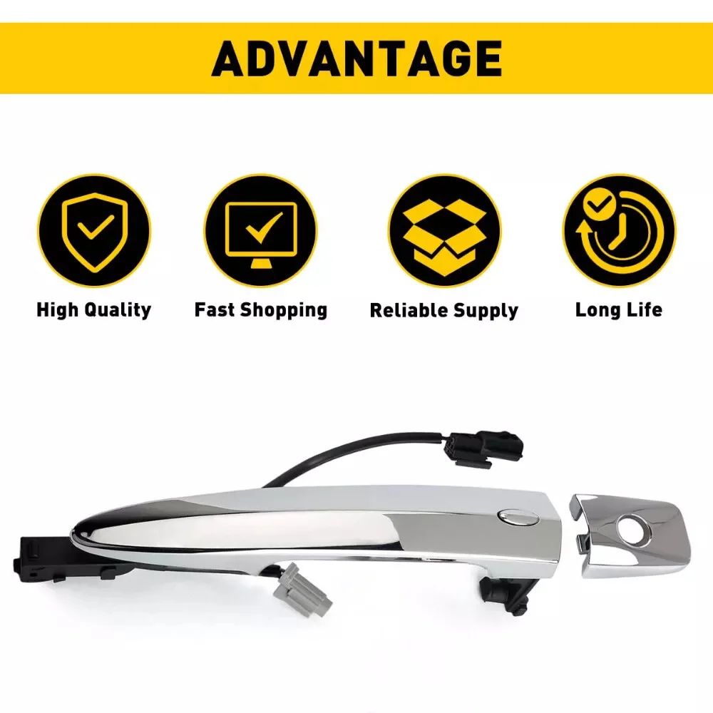 Передняя левая (водительская) Боковая дверная ручка для Nissan 2013-2018 Sentra S SL SR SV 806469N00A