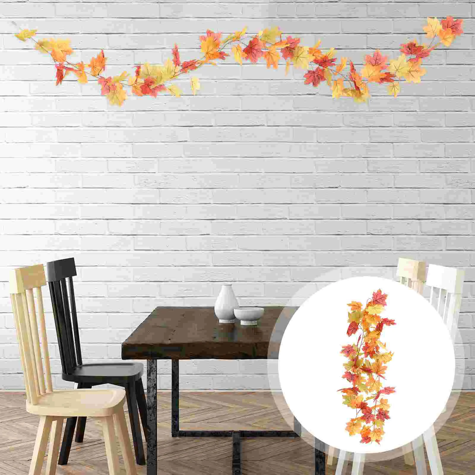 

Garden Pendant Artificial Autumn Vine Party Fake Maple Leaf Rattan Decorative